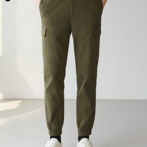 닉스 NIX유니) 기모 코튼컬러 풀밴딩 카고 테이퍼드 조거 (FNQWDYJ751M)