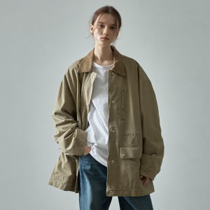 [파사드패턴] 코튼 유틸리티 재킷_khaki beige