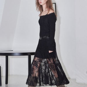 [오앨] FLOWER LACE SLIP LONG DRESS_BLACK_OL25FLOP01BKF