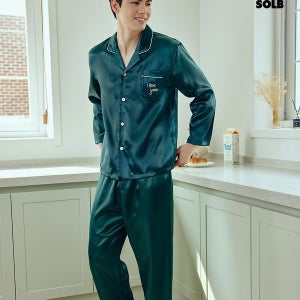 [솔브] 딥그린 모던 남성 파자마(SPAE101M)