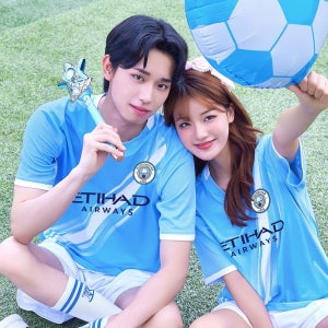 맨시티 축구 반티  체육대회 사이트 유니폼