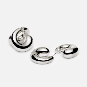 휴고 크레이트 실버 빅 버즈 후프 EAR-BUD-HOO-SIL