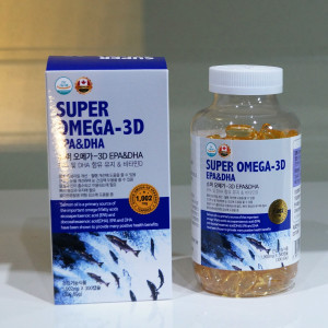 캐나다 <b>슈퍼오메가</b> 3D 연어오일 99.9% <b>EPA</b> DHA 대용량 300캡슐