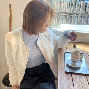 [잇미샤] 자수 퀼팅 구스다운 경량 패딩 자켓 [ITOAWPD300]