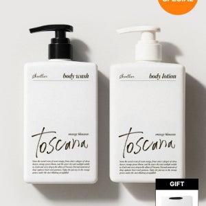 [쇼핑백 증정]  퍼퓸바디세트 오렌지블라썸토스카나(바디워시 320ml+바디로션 320ml)