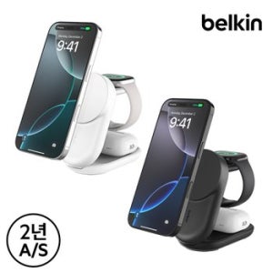 벨킨 Qi2 25W 3in1 울트라차지 폴더블 마그네틱 무선 초고속 충전기 WIZ037