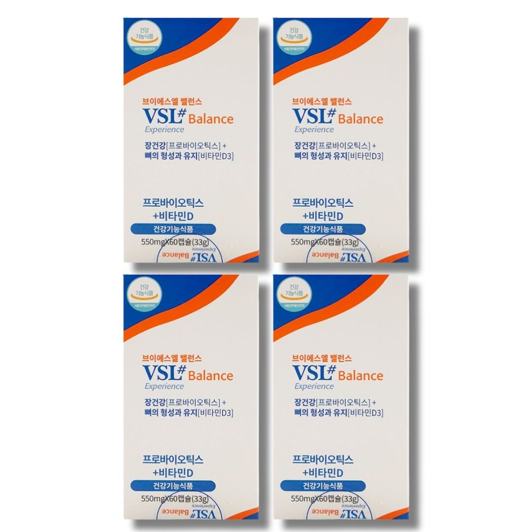 VSL3 <b>브이에스엘 밸런스</b> 550mg 60캡슐 4박스