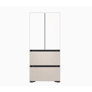 삼성 비스포크 AI 25년형 4도어 김치냉장고 490L RQ49DB9401AP  상단에센셜화이트 하단에센셜베이지_S