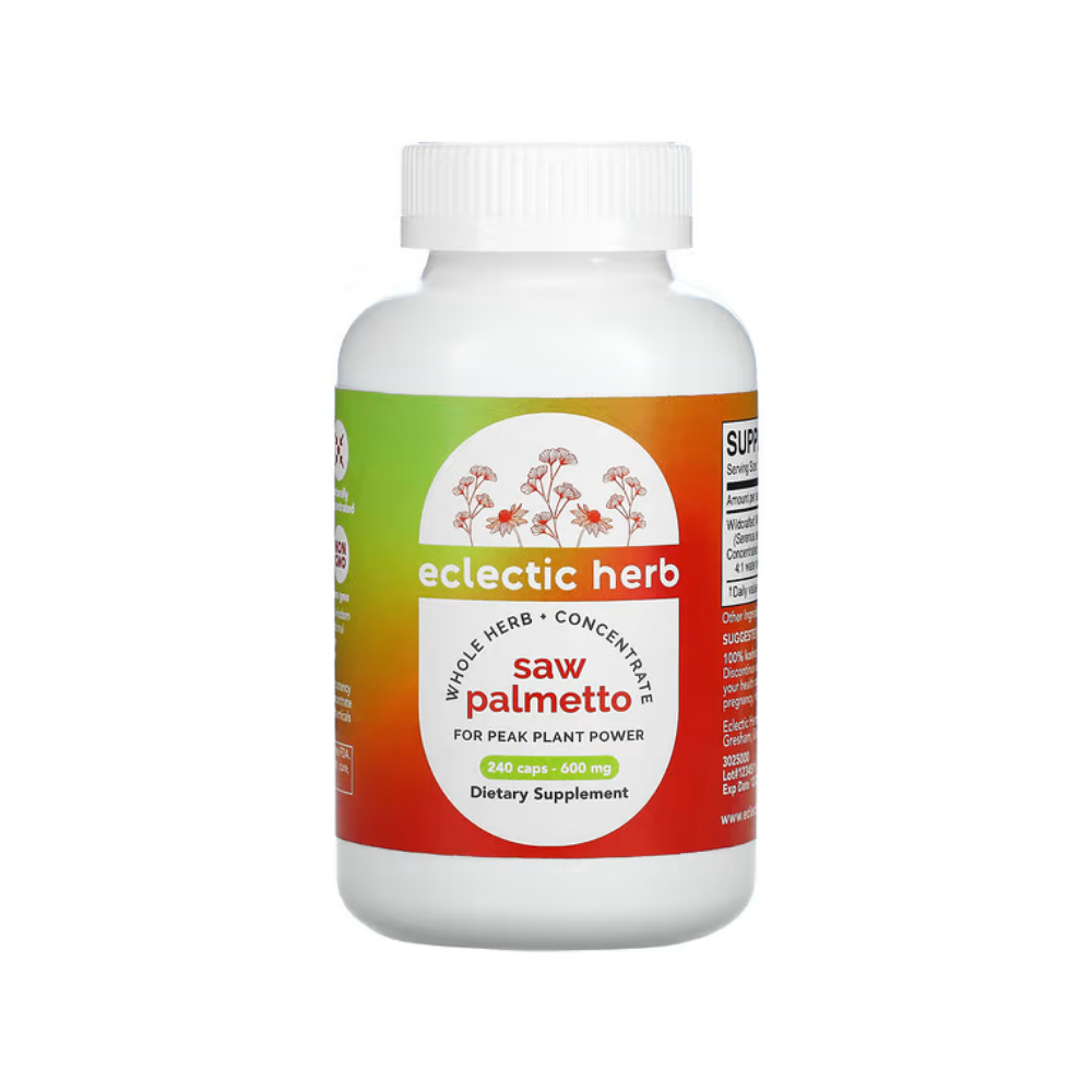 <b>이클레틱 인스티튜션</b> 허브 농축물 쏘팔메토 600mg 캡슐 240정  1개