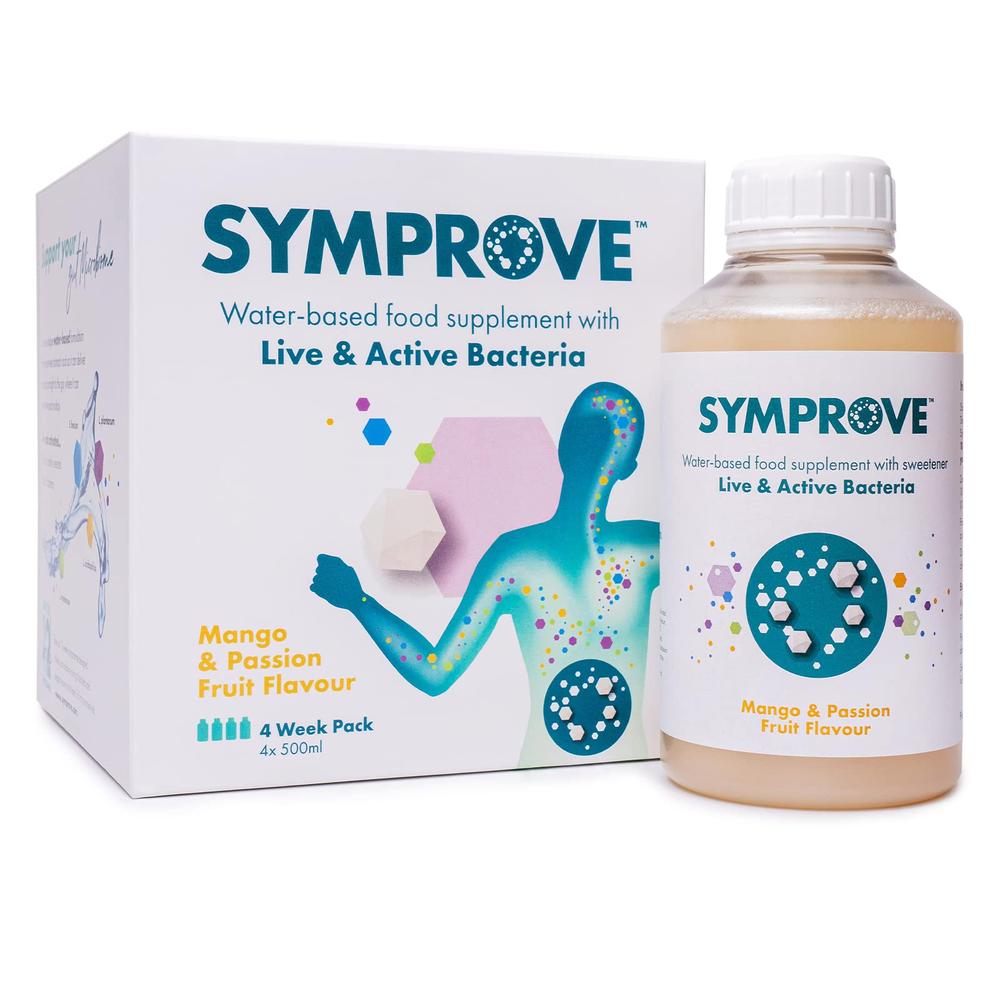 심프로브 라이브 액티브 박테리아 망고 패션프룻 500ml X 4 Symprove Live &amp; Active Bacteria  4개  28회분