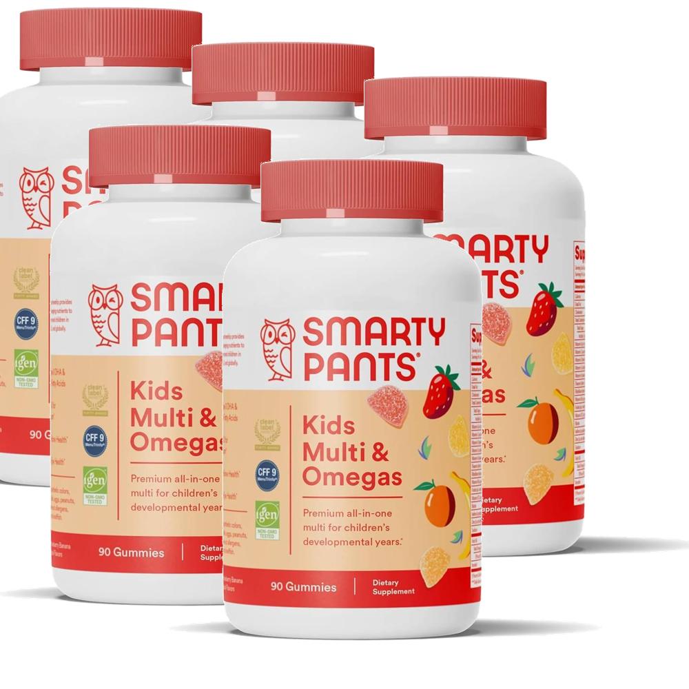 <b>스마티팬츠</b> 키즈 멀티비타민 앤 오메가3 구미 <b>SmartyPants</b> Kids Multi Omegas  5개