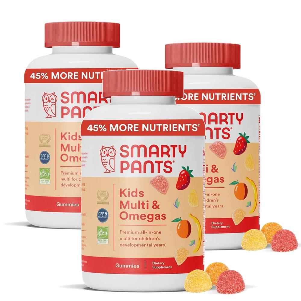 <b>스마티팬츠</b> 키즈 멀티비타민 앤 오메가3 구미 <b>SmartyPants</b> Kids Multi Omegas  3개