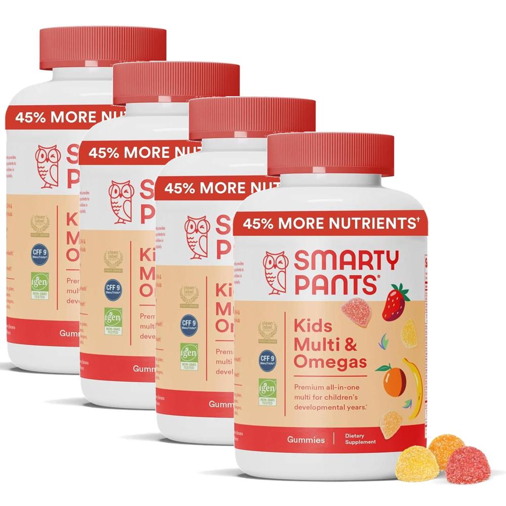 <b>스마티팬츠</b> 키즈 멀티비타민 앤 오메가3 구미 <b>SmartyPants</b> Kids Multi Omegas  4개