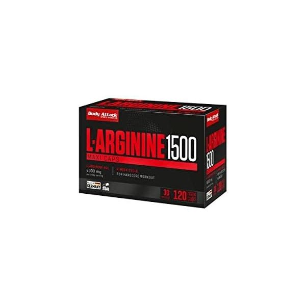 바디어택 <b>L아르기닌</b> <b>1500</b> 캡슐 다량 120캡  1개  120정