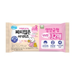 동원 덴마크 짜지않은 아기치즈 2단계 544g (17g×32매) x 5개