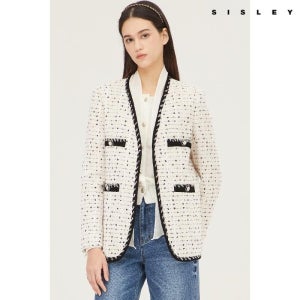[롯데백화점] 시슬리 달리아 노카라 자켓 (SAJK05311) LE1218879488