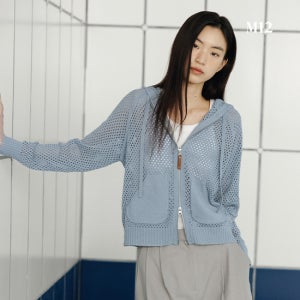 M12 25SS 여성 크로셰 후드집업 1종