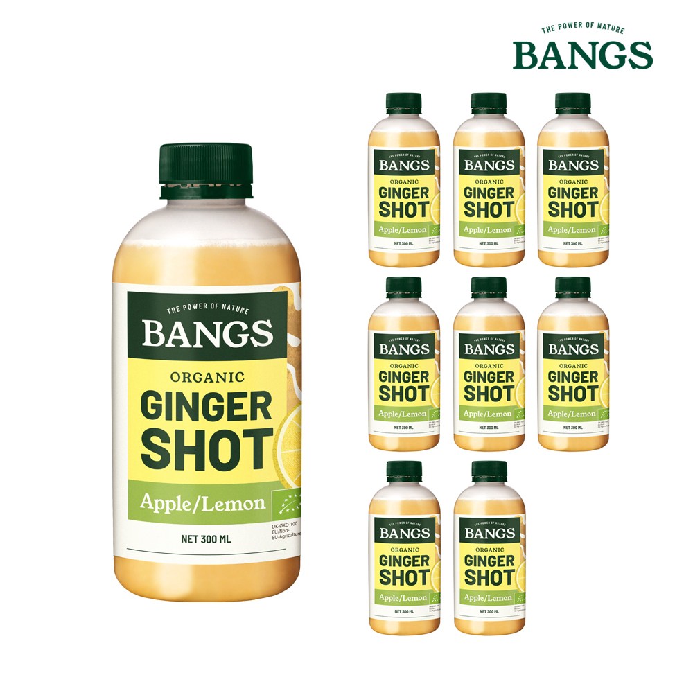 뱅스 유기농 <b>진저</b>샷 레몬&amp;사과  9개  300ml