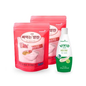 동원산업 짜먹는 간편 명란 300g x 2개 + 비비드키친 비건마요 250g