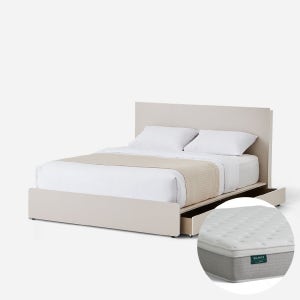 호텔침대 어반글로우 침대 KK (하부서랍 선택) + 밸런스 볼륨탑 매트리스