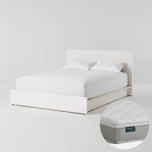 호텔침대 포에트 루바형 침대 KK (하부서랍 선택) + 밸런스 볼륨탑 매트리스