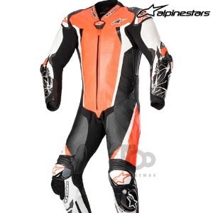 알파인스타슈트RACING ABSOLUTE V2 RACING SUIT (1PC) - red fluo/white/black -