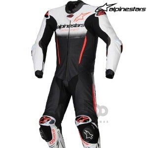 알파인스타슈트GP-R7 RACING SUIT (1PC) - white/black/red fluo -