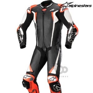 알파인스타슈트RACING ABSOLUTE V2 RACING SUIT (1PC) - black/white/red fluo -