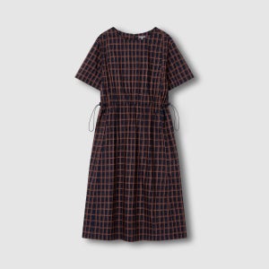 [자주] 여 사각사각 허리 스트링 원피스 - 다크 네이비 (J135201303)