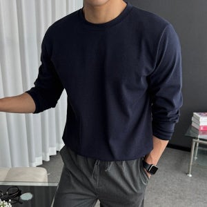 테크 분또 무지 긴팔 티셔츠 (+5 color)