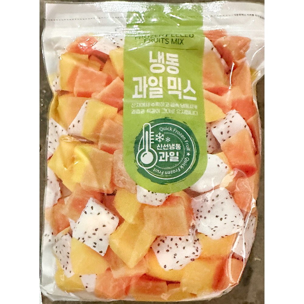 냉동과일 큐브<b>트로피컬</b>믹스 1kg 용과망고<b>파파야</b> 세트