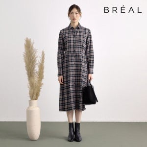 브리엘 25FW 체크 셔츠 원피스 1종 TV상품