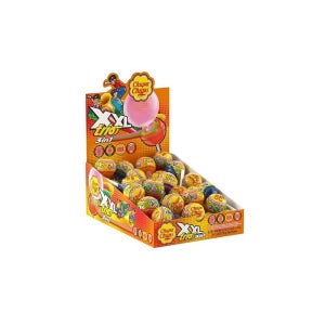츄파츕스 Chupa Chups 할로윈 트릭 오어 트릿 캔디, XXL 트리오 버블 껌 충전 롤