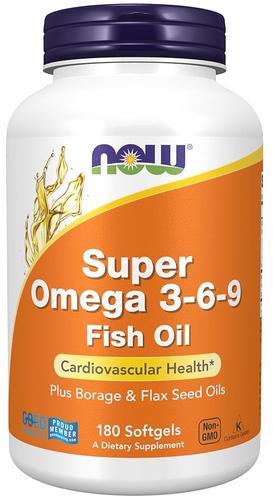 [아마존 공식]NOW <b>슈퍼 오메가 3-6-9</b> 1200mg 180정 소프트젤