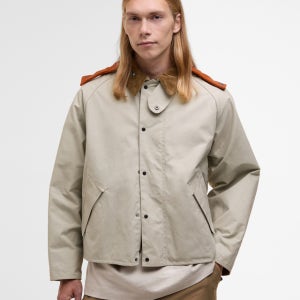 [바버] [Barbour X Kaptain Sunshine] 남성 아이보리 Short Cruiser 캐주얼 자켓 URJU5F015G1