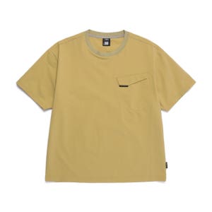 [내셔널지오그래픽] N252MTS320 어반 시티 우븐 세미오버핏 티셔츠 GREEN OLIVE N252MTS320415