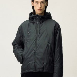 [일꼬르소] 패디드 펑셔널 후드 점퍼 블랙 IEJU5F201BK