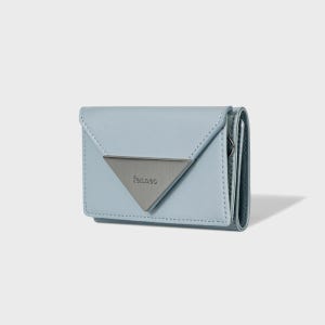 [페넥] CRINKLE TRIANGLE TRIPLE WALLET - HAZE BLUE