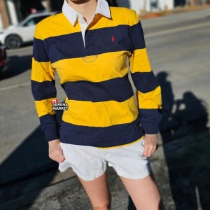 폴로랄프로렌 보이즈 스트라이프 카라넥 럭비티 긴팔 티셔츠 (251105025849)