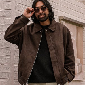 (XL-6XL)번햄 스웨이드점퍼[WF 빅사이즈]