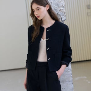 드로우핏우먼 버튼 트위드 자켓 [3COLORS]