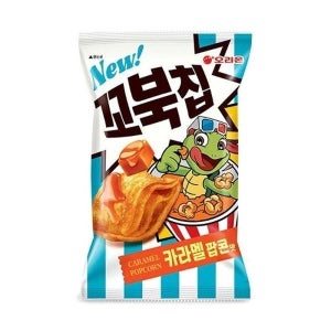 오리온 꼬북칩 카라멜팝콘맛 108g 14개 과자 스낵