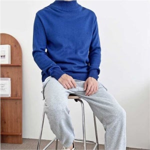 [모로엠][모로엠] 남성 반목 골지 긴팔 니트 스웨터 ON-KN-QWE8E6FE_ONKNQWE8E6FE [갤러리아]