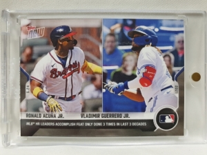 2021 TOPPS NOW 탑스 나우 로날드 아쿠냐 블라디미르 게레로 주니어 MLB 야구 카드