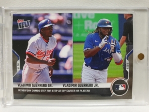 2021 TOPPS NOW VLADIMIR GUERRERO Jr 탑스 나우 블라디미르 게레로 주니어 부자 MLB 야구 카드