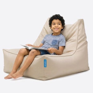 폴리몰리 607S 코튼 키즈 빈백, 소프트 베이지