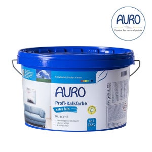 [AURO No.344-16 백색] 아우로 내부용 라임 페인트 10L(약 100㎡이상 시공) 석회페인트_항균 항곰팡이