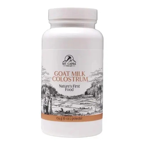 <b>Mt. Capra</b> 염소 우유 초유 | 건강한 면역 체계, 장 및 <b>운동</b> 능력을 위한 목초 사료, 면역글로불린 함량이