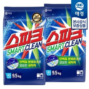 [애경공식스토어] [애경] 스파크 세탁세제 리필 9.5kg x2개