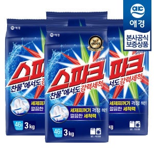 [애경공식스토어] [애경] 스파크 세탁세제 리필 3kg x4개